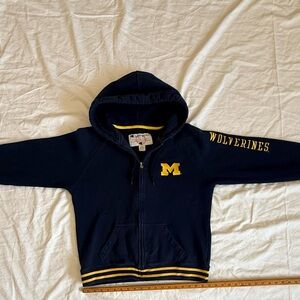 Y2K All Embroidered Champion Michigan Zip Up Hoodie